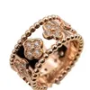 Ring Damen-Sternring aus 18 Karat Roségold, breit, schmal, einreihig, mit Diamanten Q240312