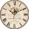 Orologio da parete in legno grande fiore vintage da cucina antico shabby chic retro289h