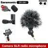 Mikrofony Saramonic SRXM1 3,5 mm Bezprzewodowy mikrofon GoPro Vlog MIC dla GoPro 8 Max 7 6 TRS Wtyczka Kamera akcji DSLR Sony Rx100 VII