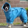 Vêtements pour chiens Grands vêtements imperméables Combinaison de pluie imperméable pour gros moyens petits chiens Golden Retriever Vêtements pour animaux de compagnie en plein air Coat282a