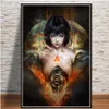 Poster And Prints Ghost In The Shell Fight Police Japan Anime Art Paintings Canvas Wall Pictures For Living Room Home Decor256x