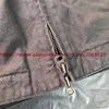 Herrenjacken Schwergewicht Denim Reißverschlussjacke Männer Frauen Qualität Grau Khaki Vintage Kleidung Mantel