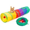 Игрушки-пазлы для домашних животных, складная игрушка для кошек, туннель для домашних животных, игровой туннель для кошек, складной1274I