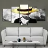 Modern Style Canvas Painting Wall Poster Anime One Piece Character Monkey Luffy with a Golden Hat for Home Rooms Decoration2833