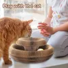 Magic Organ Cat Scratching Board Cat Toys with Bell Durable Foldable Grinding Claw Cat Climbing Frame Pet Cat Play Scratch Toy 240309