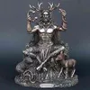Statue in resina Cernunnos Statua seduta Scultura Dio celtico Figura Statua del mondo sotterraneo per la decorazione del giardino di casa 2107273196
