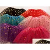 Skirts Sale Gold Polka Dot Kid Girls Tutus Skirt Dance Dresses Soft Ballet Children Pettiskirt Clothes Drop Delivery Baby Kids Mater Dhqsv