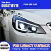 أضواء رأس السيارة لـ Subaru Legacy 2010-20 15 Outback Upgrade LED DRL Dynamic Signal Lamp Light Assembly Association