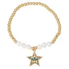 Charmarmband mode charmig färgglad kristall uttalande armband enkel diy design stjärna hänge handgjorda för kvinnor festsmycken