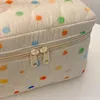 Sacs à cosmétiques pour femmes, grande capacité d'organisation de voyage, sac de maquillage matelassé, pochette de soins de la peau avec poignée, rangement de toilette à fermeture éclair pour fille