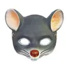 Designer Masks Mouse Animal Masks Halloween Cosplay Mask Party Props 3D Foam Rat Face Half Face Cover Cosplay Props Costumes Accessories