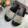 Moda flor salto lona tazz chinelo floral slide sandália top mulher homem cobra tigre praia sapato de borracha sliders mocassins de couro sandale DHgate sapatos de designer de luxo