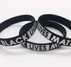 Black Lives Matter Bracelet Silicone Rubber Wristband Wrist Band Sport Bangle For Men Women gift LJJK21842858647