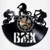 Wall Clocks style BMX Bike Clock Sports Home Decor Bicycle Motocross Re-purposed Record Young Biker Cyclists Gift2894