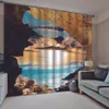 Custom any size po lake Scenic cave curtains 3d curtains new window balcony thickened windshield blackout curtains295S