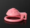 BDSM Pussy Vaginal Devices Cage Small Male Bondage Cock Cage Slave Penis Ring Sex Shop MKC160 Pink1925699