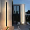 Vägglampa vattentät utomhusled lång IP65 aluminium ljus trädgård villa veranda sconce 110v 220v luminaire1246q