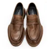 Casual Shoes Men Loafers Autumn Summer Business Cowhide Högkvalitativ äkta läderdesigner Mens Luxury