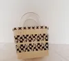 Shopping Bags 2024 Women's Rattan Basket Tote Bag Vegetable Large Capacity Travel Picnic Beach