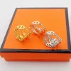2023 Ny gris näskedja Ring Luxury Diamond Ring Women's 18K Gold Designer Ring