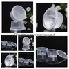 Partij gunst Wegwerp Jelly Cup Mini Plastic Ronde Pudding Transparante Jello Cups Met Deksels Jam Wen6779 Drop Delivery Home Garden Fes Dhcbq