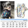 Designer Dog T-shirt Fashion Brand Dog Apparel Sublimation Printing Classic Letters Pet Clothes for Small Dogs French Bulldog York151p