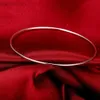 Bangle Women 925 Sterling Silver fine Simple circle bangle bracelet Fashion Party Popular brands Jewelry girl student Christmas gifts ldd240312