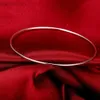 Bangle Women 925 Sterling Srebrne Fine Prosta Kółka Bransoletka Bransoletka Modna Popularne marki Biżuteria Girl Student Prezenty Bożego Narodzenia LDD240312