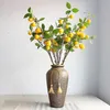 Pianta artificiale Albero di limone con rami di frutta Negozio Decorazione del soggiorno Decorazione vegetale Decorazione del giardino Nessun vaso T200509235N