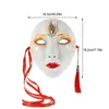 Maschere di design Maschera Kabuki giapponese Maschera mascherata a pieno facciale Maschera veneziana Maschera Mardi Gras Maschera cosplay di Halloween Costumi di carnevale Festa di ballo