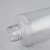 Bouteille en plastique transparente de 300ML avec pompe de pulvérisation argentée, sous-embouteillage de Toner/eau de maquillage de 300CC, récipient cosmétique vide Uweaq