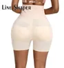 Women039s Shapewear Firm Control Naadloos gewatteerd Dij Slimmer Hoge taille slipje Heupkussentjes Enhancer Butt Lifter Korte Booster319457994