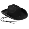 Berets 652f Leichte Feste Farbe Fedora Hüte für Frauen Männer dicke Stoff Cowboykappe mit Brim Western Jazz Locker angefühlt