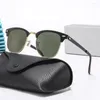 24SS Solglasögon designer för kvinnors män glas märke mode drive glasögon vintage resor fiske halv ram sol uv400 hög