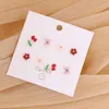 Ny fjäril Cherry Flower Earring Set fashionabla och personliga insörhängen E355