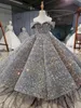 Flower Girl Dresses Ball Sparkly Sequins Beaded Party Princess Kids Pageant Gowns Piano Performance First Communion 240306