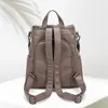 School Bags Luxury Designer Washed Quality Leather Women Backpack Female Travel Bag 2024 Teenager Fashion Women's