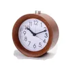 Other Clocks Accessories Desk Alarm Clock Wood Childrens Bedroom Bedside Clock Cute Primary School Students Night Light Silent Cartoon ClockL2403