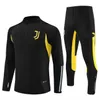 Juventus Tracksuit 24 25 Jerseys de futebol Pogba di Maria Vlahovic Chiesa 22 23 24 Juventus Treination Suit Men Kit Kit Kit de futebol uniforme Sportswear 01