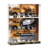 Modelo de engenharia em escala 1/50, caminhão misturador de concreto, veículos de brinquedo, escavadeira, carro de brinquedo para crianças, presente 240306