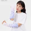 Защитные рукава OhSunny Summer Cool Arm Sleeve Защита от солнца Новый материал Coolchill Свободный дышащий анти-УФ-регулируемый чехол-манжета для улицы L240312