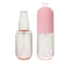 40ml 60ml Flacon pulvérisateur cosmétique Maquillage Visage Fine Atomiseur Lotion Bouteilles Cosmétiques vides Capsules en plastique rechargeables Forme Wxpjt Wecjs