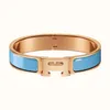 Designer Bracelet Jewelry Designer for Women Classic Titanium Steel Enamel Bangle Gold-Plated Never Fading Non-Allergic