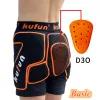 Suits Kufun D3o Knee Pads Protector Shorts Hip Pad for Ski Snowboard Skateboard Skate Motorcycle Kids Adults Children Protective Gear