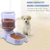 1Pc 3 8L Automatic Pet Feeder Dog Cat Drinking Bowl Large Capacity Water Food Holder Pet Supply Set Y200917269P