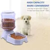 1Pc 3 8L Alimentatore automatico per animali domestici Cane Gatto Ciotola per bere acqua di grande capacità Supporto per alimenti per animali Set Y200917269P