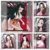 Demon Slayer Kimetsu No Yaiba Kamado Nezuko Anime Posters Canvas Painting Wall Decor Wall Art Picture Room Decor Home Decor Y09271855