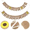 Party Decoration Sunflower Printing Birthday Swallowtail Banner Christmas Halloween