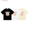 2023 niche beauty trend RHUDE plant printed double yarn pure cotton casual short sleeved T-shirt for men and women