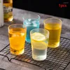 Tumblers akrylrestaurang Drinking Cup Breaking Resistant Frosted Transparent Mugg Tea Beer Beverage Glass